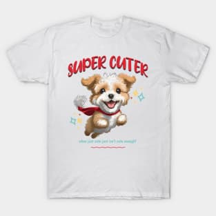 Super Cuter, cute superhero dog flying T-Shirt